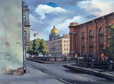 Картина Виктора Шустрова. Фото предоставлено ГМИ СПб.