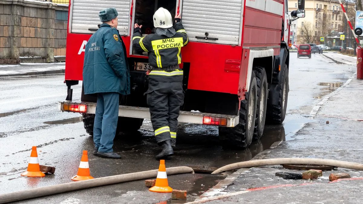 При пожаре в Московском районе пострадал человек