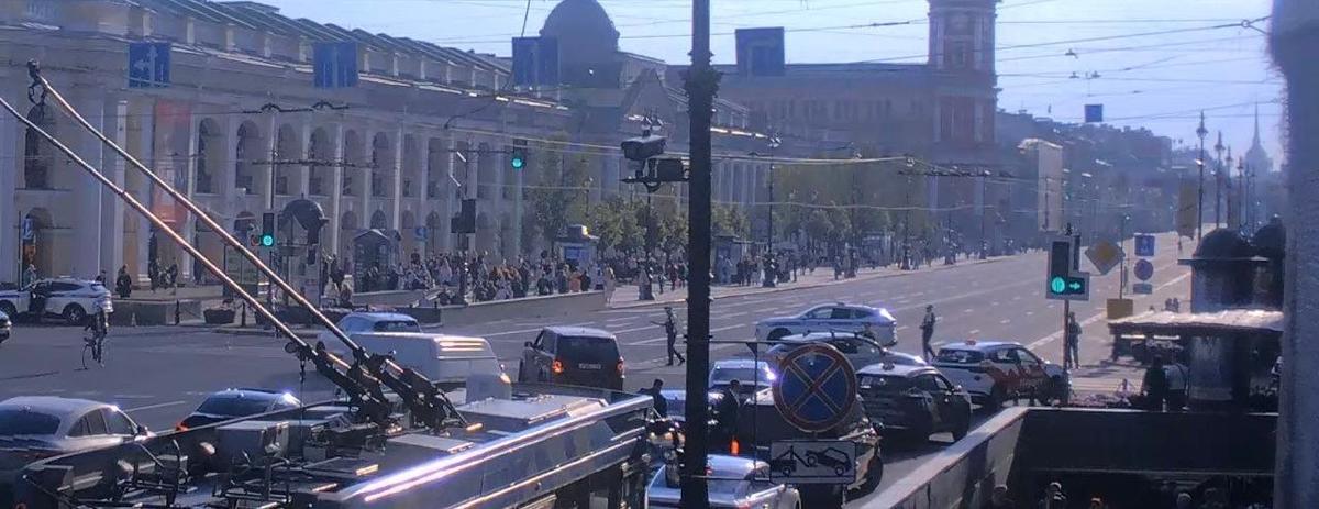 Перекрытие Невского проспекта. Скриншот: «Мегаполис»