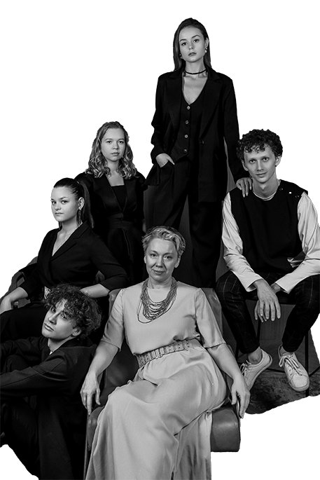 Коллектив «У театра» с руководителем Екатериной Мигицко. Фото: Андрей Богатырёв