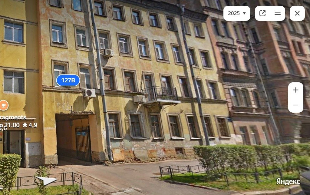 Невский проспект, 127В (вид с Тележной улицы). Изображение: «Яндекс.Панорамы»