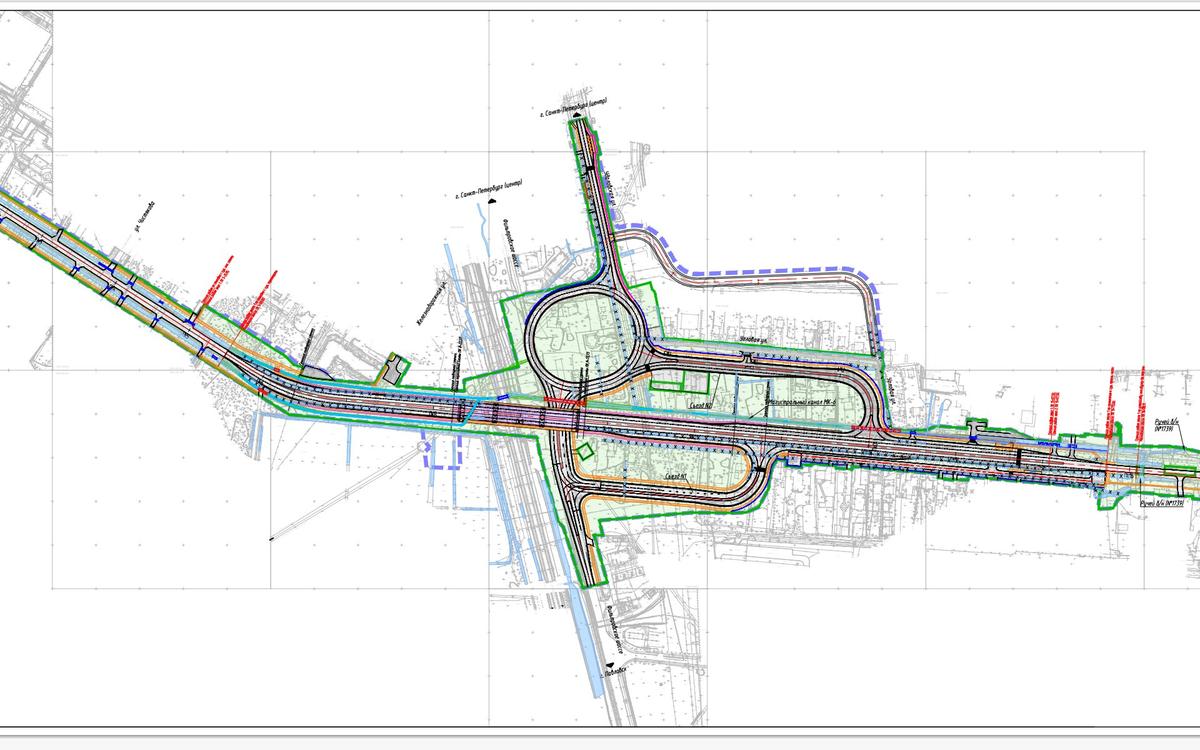 Схема путепровода. Скриншот документов по ППТ с сайта КГА