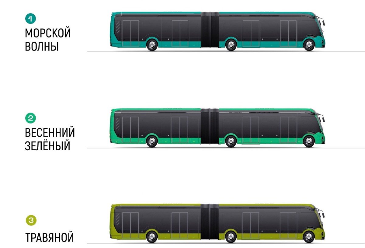 Травяной, весенний зелёный или морская волна: петербуржцам предложили  выбрать цвет новых электробусов — Новости Санкт-Петербурга › МР7.ру