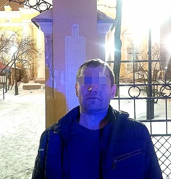 Задержанный в соборе. Фото: пресс-служба Росгвардии Петербурга