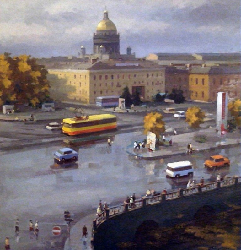 Картина Виктора Шустрова. Фото предоставлено ГМИ СПб.